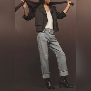 AGOLDE Fran Low-Slung Easy Straight-Leg Jeans Size 31